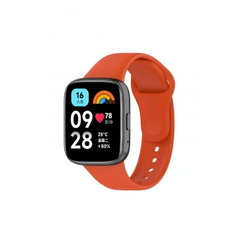 Mey İthalat®   Redmi Watch 3 Active Klasik Kordon - Turuncu