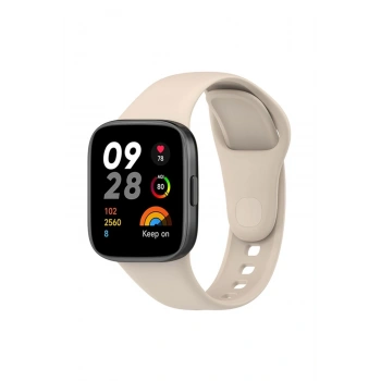 Mey İthalat® Redmi Watch 3 Klasik Kordon - Bej