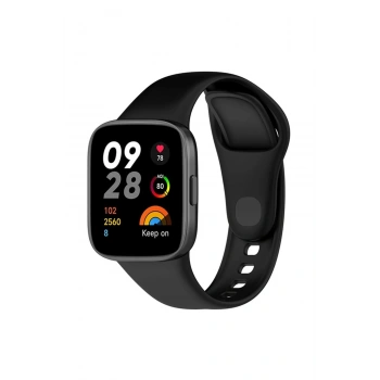 Mey İthalat® Redmi Watch 3 Klasik Kordon - Siyah
