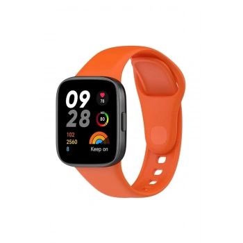 Mey İthalat® Redmi Watch 3 Klasik Kordon - Turuncu