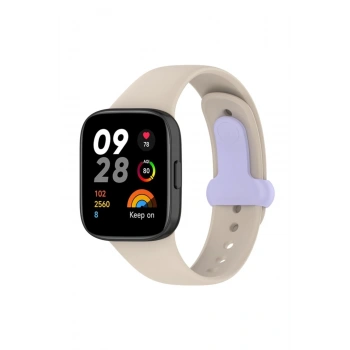 Mey İthalat® Redmi Watch 3 Origin Silikon Kordon - Bej