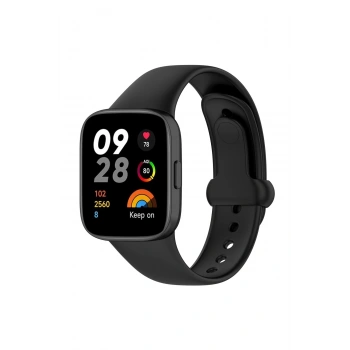 Mey İthalat®   Redmi Watch 3 Origin Silikon Kordon - Siyah