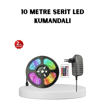 Mey İthalat® Renkli Smart LED Şerit – Suya Dayanıklı, Esnek, Enerji Tasarruflu