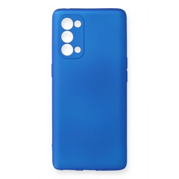 Mey İthalat®   Reno 5 Pro Kılıf First Silikon - Mavi
