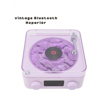 Mey İthalat® Retro Bluetooth Hoparlör MOR