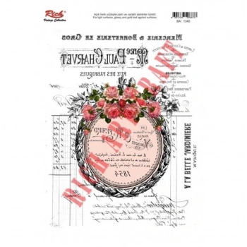 Mey İthalat® Rich 1340 Vintage Kolay Transfer 23x33 cm