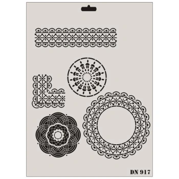 Mey İthalat® Rich Dantel Seri DN-917 Stencil 35x25 cm
