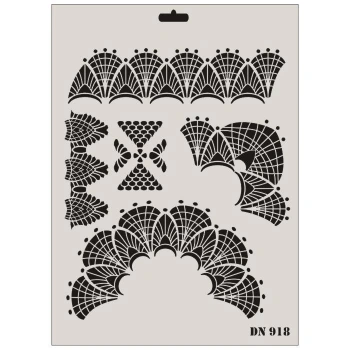 Mey İthalat® Rich Dantel Seri DN-918 Stencil 35x25 cm