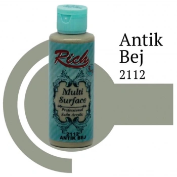 Mey İthalat® Rich Multi Surface 2112 Antik Bej Akrilik Boya 120 cc