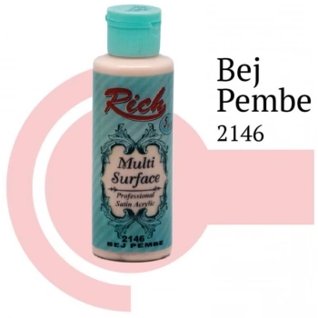 Mey İthalat® Rich Multi Surface 2146 Bej Pembe Akrilik Boya 120 cc