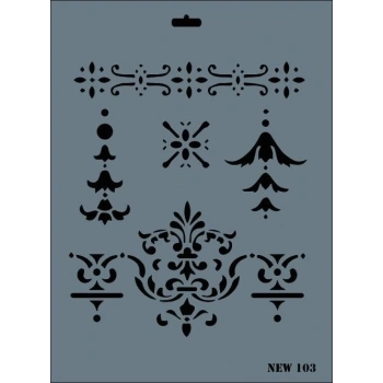 Mey İthalat® Rich New Seri N-103 Stencil 35x25 cm