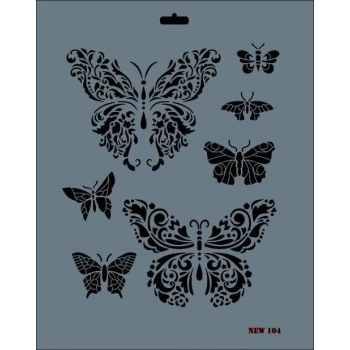 Mey İthalat® Rich New Seri N-104 Stencil 35x25 cm