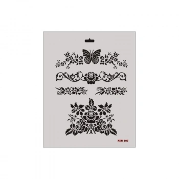 Mey İthalat® Rich New Seri N-107 Stencil 35x25 cm