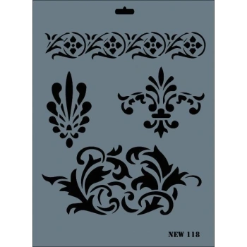 Mey İthalat® Rich New Seri N-118 Stencil 35x25 cm