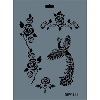 Mey İthalat® Rich New Seri N-138 Stencil 35x25 cm
