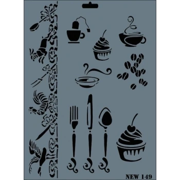 Mey İthalat® Rich New Seri N-149 Stencil 35x25 cm