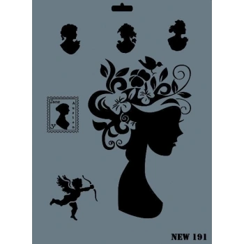 Mey İthalat® Rich New Seri N-191 Stencil 35x25 cm