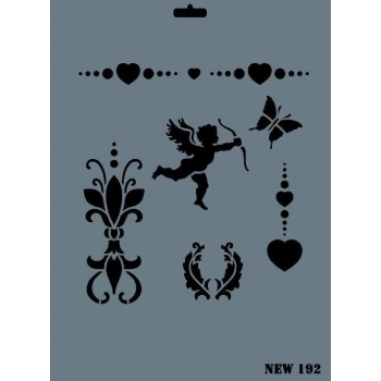 Mey İthalat® Rich New Seri N-192 Stencil 35x25 cm