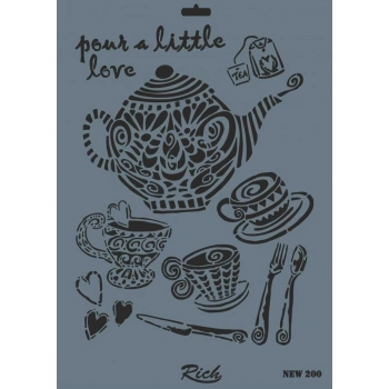Mey İthalat® Rich New Seri N-200 Stencil 35x25 cm