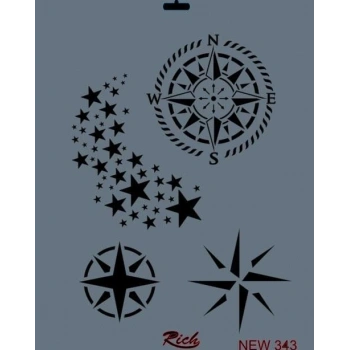 Mey İthalat® Rich New Seri N-343 Stencil 35x25 cm