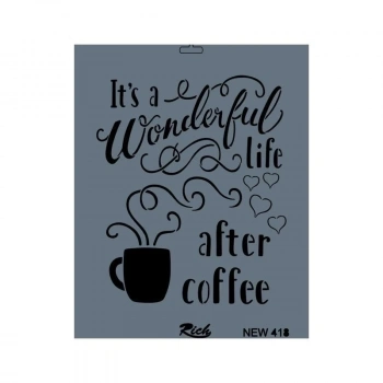 Mey İthalat® Rich New Seri N-418 Stencil 35x25 cm