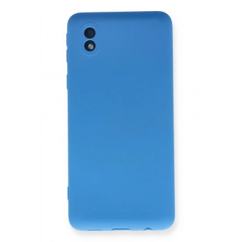 Mey İthalat®  Samsung Galaxy A01 Core Kılıf Nano içi Kadife Silikon - Mavi