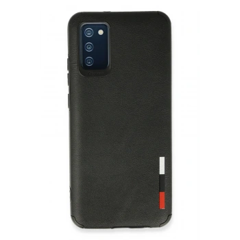 Mey İthalat®  Samsung Galaxy A02S Kılıf Loop Deri Silikon - Siyah