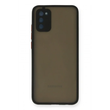 Mey İthalat® Samsung Galaxy A02S Kılıf Montreal Silikon Kapak - Siyah