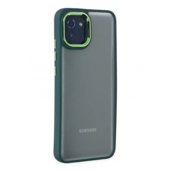 Mey İthalat®  Samsung Galaxy A03 Kılıf Dora Kapak - Haki Yeşil