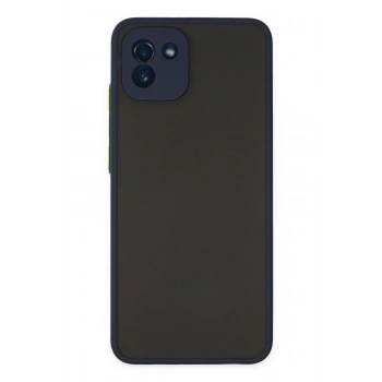 Mey İthalat®  Samsung Galaxy A03 Kılıf Montreal Silikon Kapak - Lacivert
