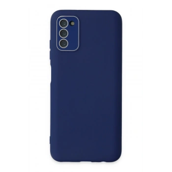Mey İthalat®  Samsung Galaxy A03S Kılıf Lansman Glass Kapak - Sky Blue