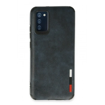 Mey İthalat®  Samsung Galaxy A03S Kılıf Loop Deri Silikon - Lacivert