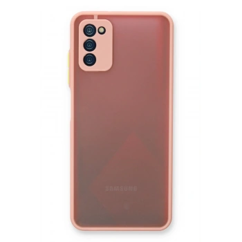 Mey İthalat®  Samsung Galaxy A03S Kılıf Montreal Silikon Kapak - Pembe