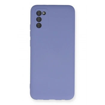 Mey İthalat®  Samsung Galaxy A03S Kılıf Nano içi Kadife Silikon - Lila