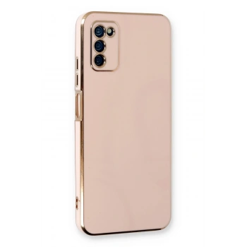 Mey İthalat®  Samsung Galaxy A03S Kılıf Volet Silikon - Pembe