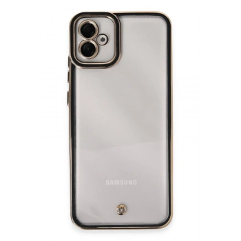 Mey İthalat® Samsung Galaxy A04E Kılıf Liva Lens Silikon - Siyah