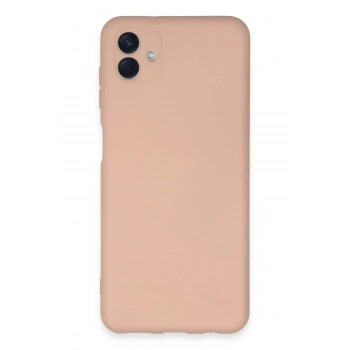 Mey İthalat®  Samsung Galaxy A04E Kılıf Nano içi Kadife Silikon - Pudra
