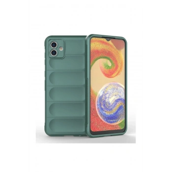 Mey İthalat®  Samsung Galaxy A04E Kılıf Optimum Silikon - Koyu Yeşil