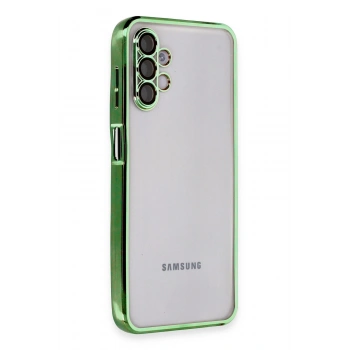 Mey İthalat®  Samsung Galaxy A04S Kılıf  Lensli Silikon - Yeşil