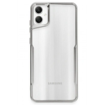 Mey İthalat®  Samsung Galaxy A05 Kılıf Boyi Silikon Kapak - Gümüş