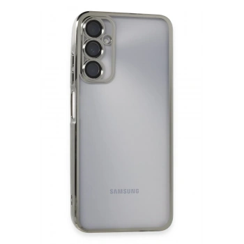 Mey İthalat®  Samsung Galaxy A05S Kılıf  Lensli Silikon - Gümüş