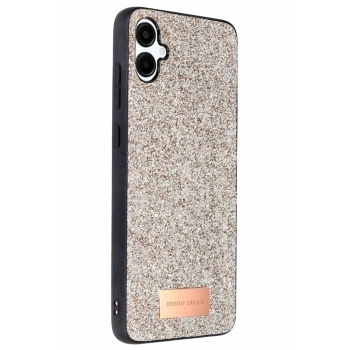 Mey İthalat®  Samsung Galaxy A06 Bright Simli Kapak - Gold