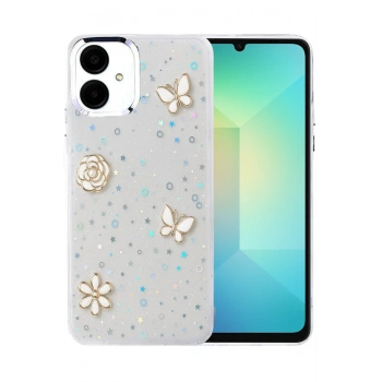 Mey İthalat®  Samsung Galaxy A06 Fiyonk Desenli Kapak - Desen 10