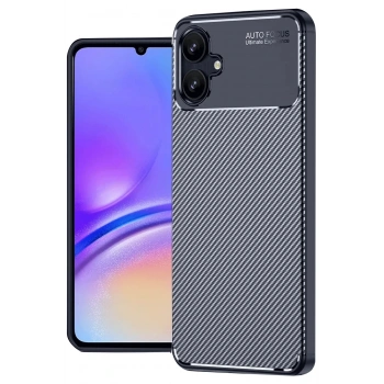 Mey İthalat®  Samsung Galaxy A06 Kılıf Auto Focus Karbon Kapak - Lacivert