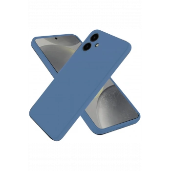 Mey İthalat® Samsung Galaxy A06 Kılıf First Silikon - Mavi