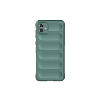 Mey İthalat®  Samsung Galaxy A06 Kılıf Optimum Silikon - Koyu Yeşil