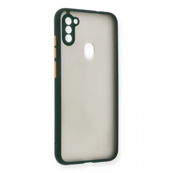 Mey İthalat®  Samsung Galaxy A11 Kılıf Montreal Silikon Kapak - Yeşil