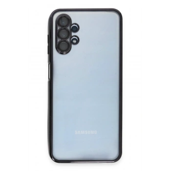 Mey İthalat®  Samsung Galaxy A13 4G Kılıf  Lensli Silikon - Siyah