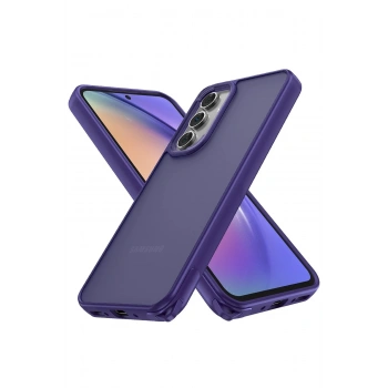 Mey İthalat®  Samsung Galaxy A14 4G Kılıf Elegant Kapak - Derin Mor
