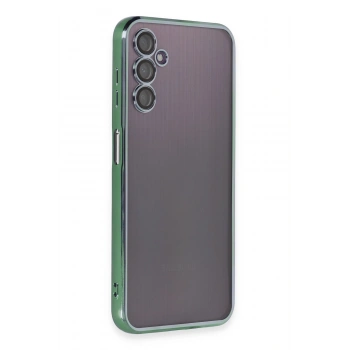 Mey İthalat®  Samsung Galaxy A14 4G Kılıf  Lensli Silikon - Yeşil